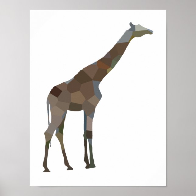 Póster Poster de Patchwork Giraffe (Frente)