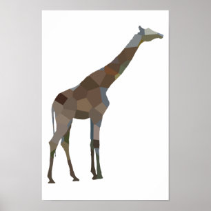 Póster Poster de Patchwork Giraffe