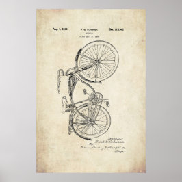 Póster Poster de Patentes de Bicicletas Schwinn