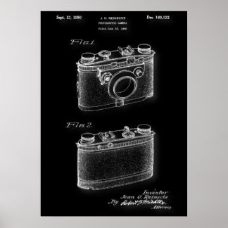 Póster Poster de patentes fotográficas