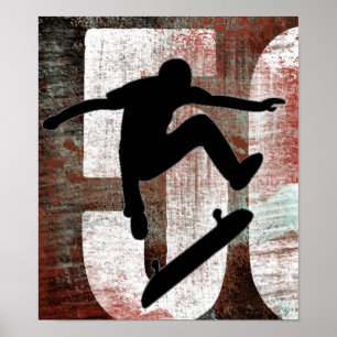 Póster poster de patinaje