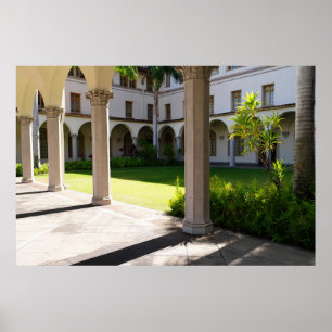Póster Poster de patio panorámico