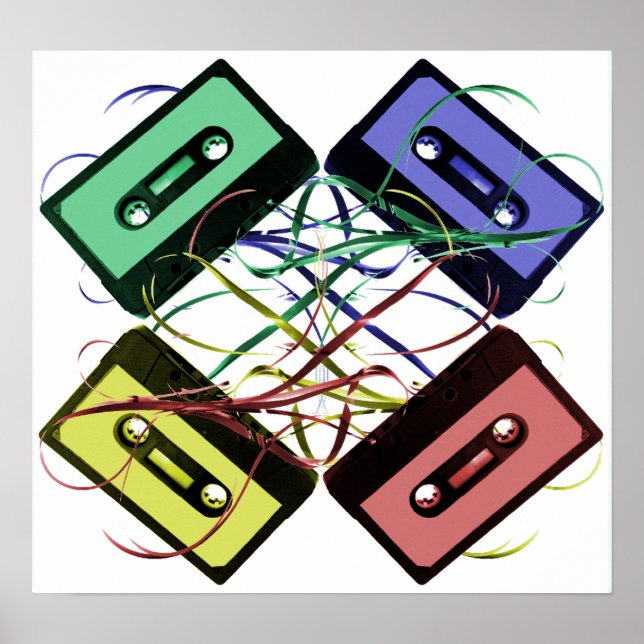 Póster Poster de patrones de cinta (Frente)