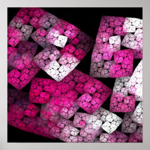 Póster Poster de patrones fractales