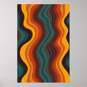 Póster Poster de patrones geométricos dinámicos