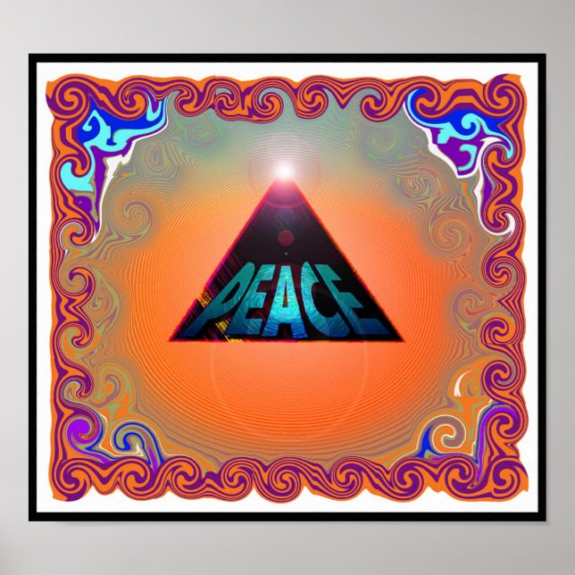 Póster Poster de paz cósmica (Frente)