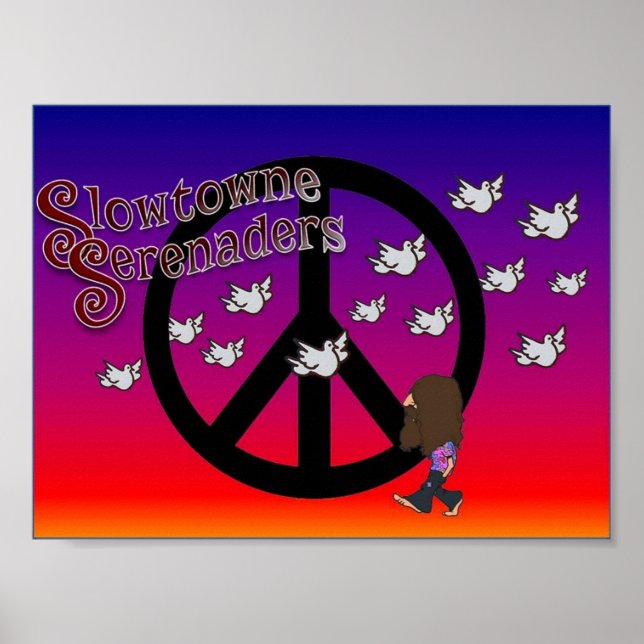 Póster Poster de Paz de Slowtowtowed Serenaders (Frente)