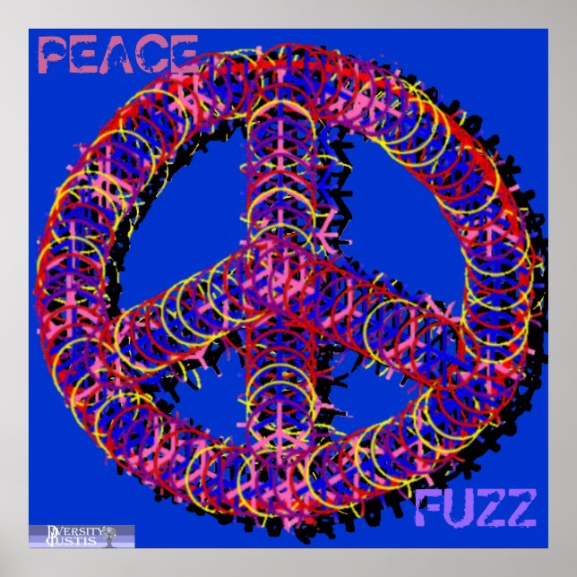 Póster Poster de paz difuso (Frente)