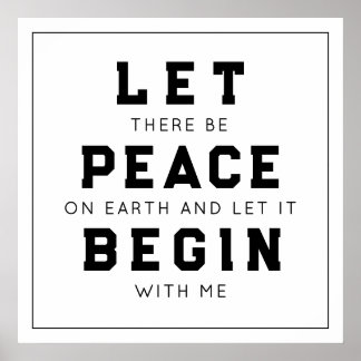 Póster Poster de Paz en la Tierra