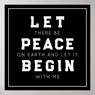 Póster Poster de Paz en la Tierra