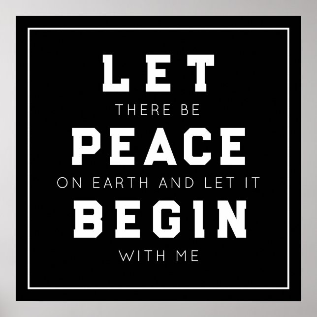 Póster Poster de Paz en la Tierra (Frente)
