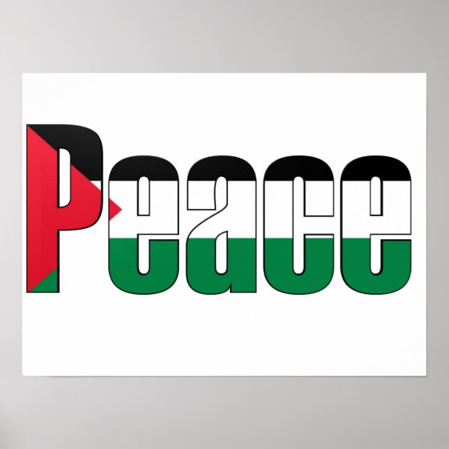 Póster Poster de Paz en Palestina (Frente)