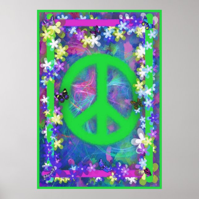 Póster Poster de Paz Retro III (Frente)