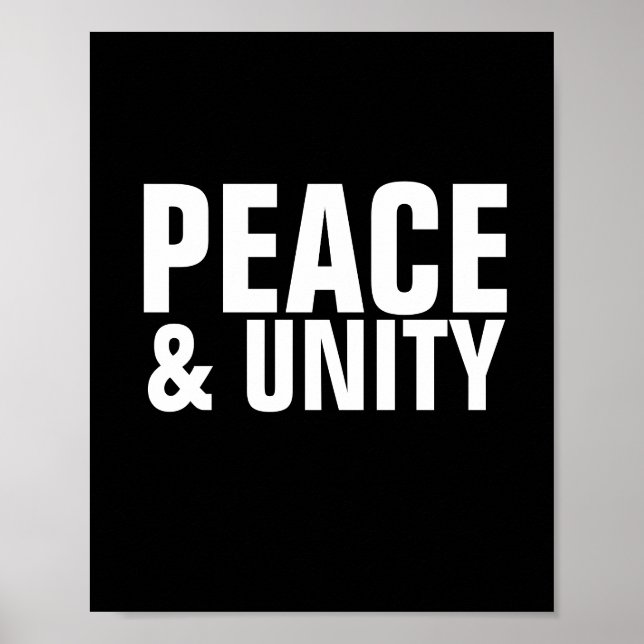 PÓSTER POSTER DE PAZ Y UNIDAD (Frente)