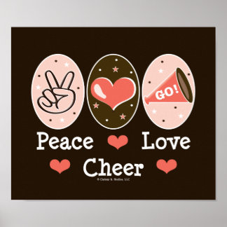 Póster Poster de Peace Love Cheer