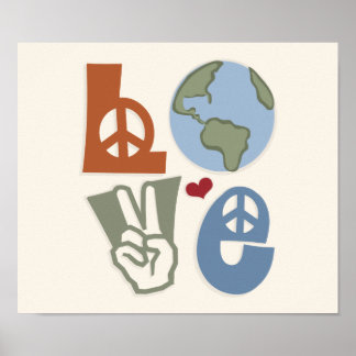 Póster Poster de Peace Love Earth