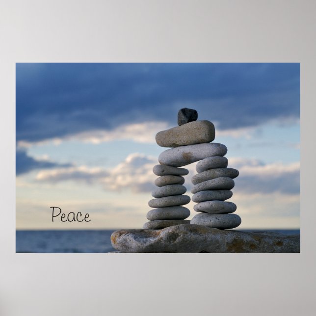 Póster Poster de Peace Zen Rocks (Frente)
