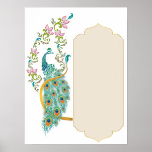 Póster Poster de Peacock Boda
