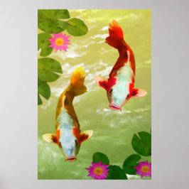 Póster Poster de peces Koi Carp