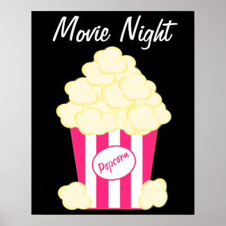 Póster Poster de películas de palomitas calientes clásica