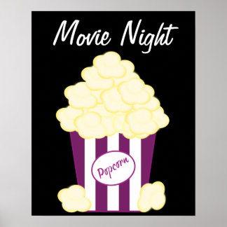 Póster Poster de películas de palomitas calientes clásica
