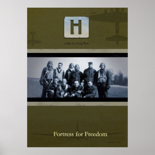 Póster poster de películas "H" (Frente)