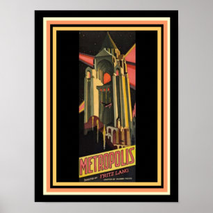 Póster Poster de películas Metropolis 12 x 16