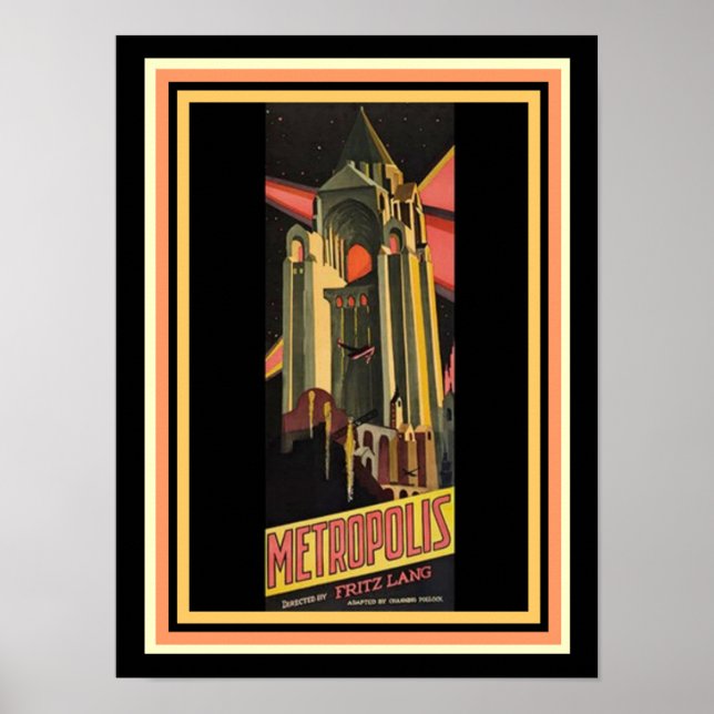 Póster Poster de películas Metropolis 12 x 16 (Frente)