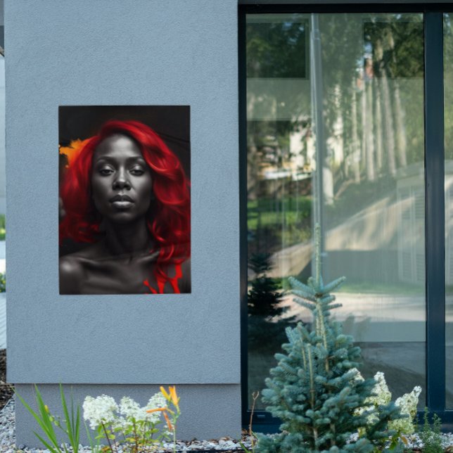 Póster Poster de pelo rojo vibrante con salpicadura de co (Subido por el creador)