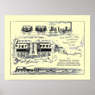 Póster Poster de Pennsylvania Limited 1887