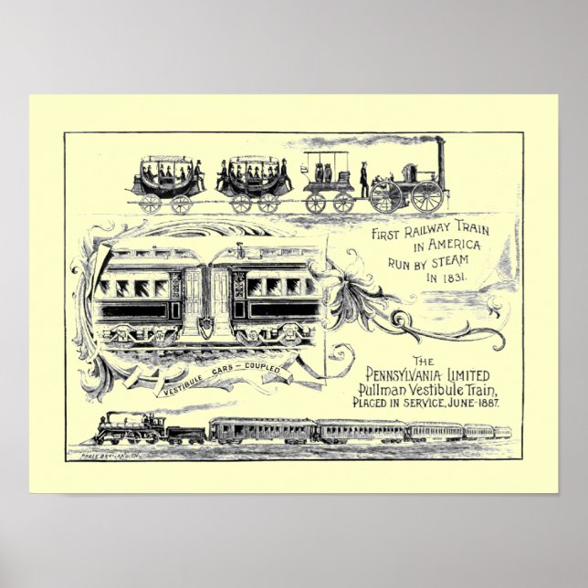 Póster Poster de Pennsylvania Limited 1887 (Frente)