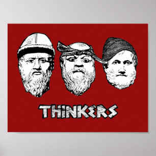 Póster Poster de pensadores