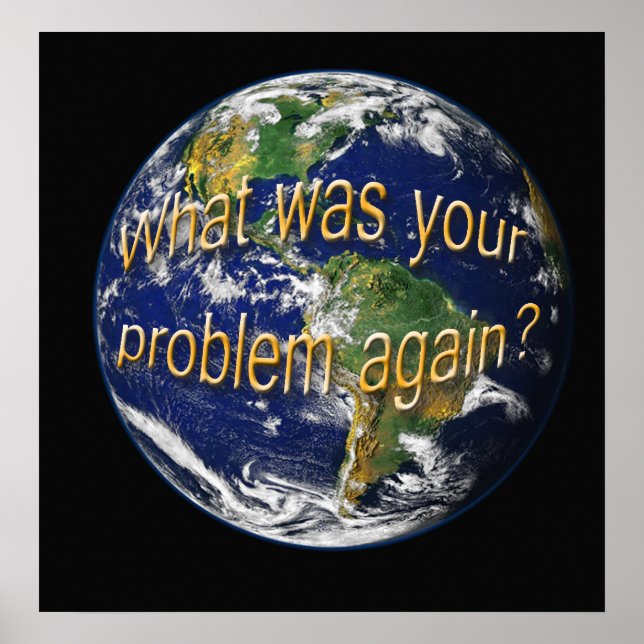 Póster Poster de pensamiento de la Tierra (Frente)