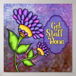 Póster Poster de pensamiento positivo vivo