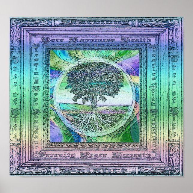 Póster Poster de pensamientos positivos (Frente)