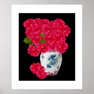Póster Poster de Peonies Profundos