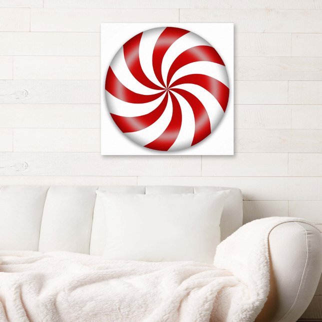 Póster Poster de Peppermint Candy (Peppermint candy poster for holiday fun. Your choice of sizes.)