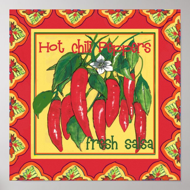 Póster Poster de Peppers chile por artista (Frente)