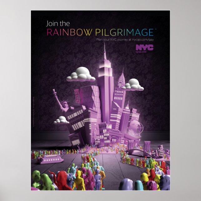 Póster Poster de peregrinación del arcoiris (Frente)