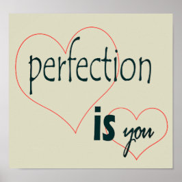 Póster Poster de Perfección
