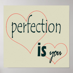 Póster Poster de Perfección