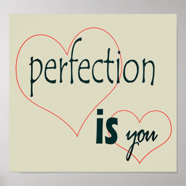 Póster Poster de Perfección (Frente)