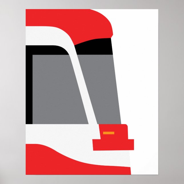 Póster Poster de perfil de nuevo Streetcar TTC (Frente)