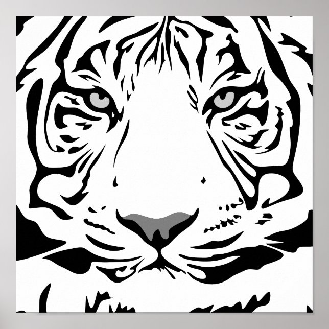 Póster Poster de perfil de tigre (Frente)