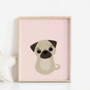 Póster Poster de Perro Cachorro Cachorro para Niñera y Ni