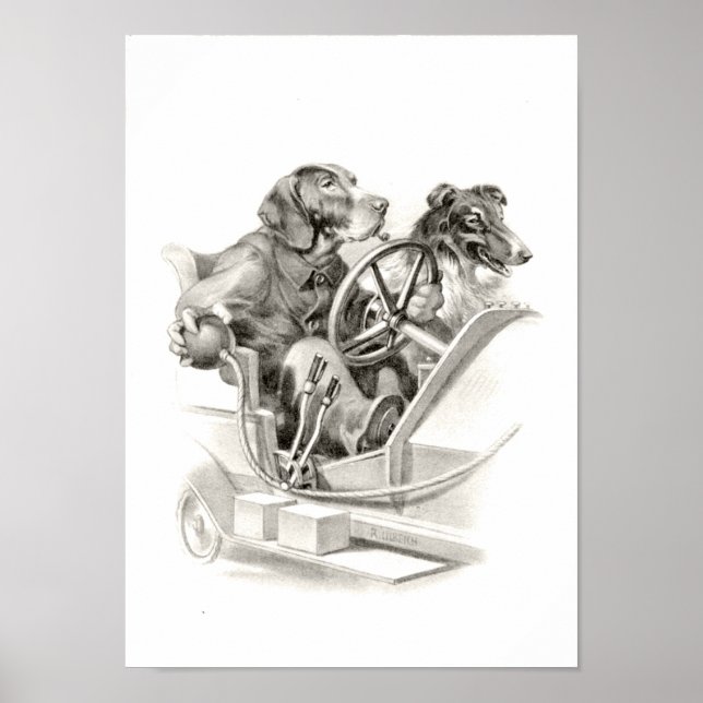 Póster Poster de perro de época (Frente)