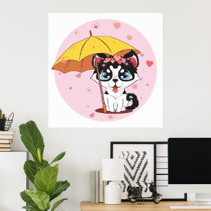 Póster Poster de perro día de San Valentín