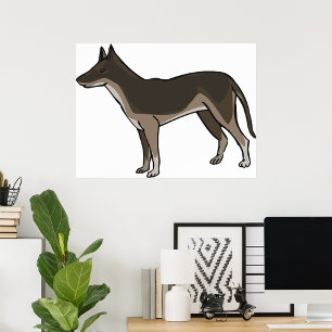 Póster Poster de Perro Marrón