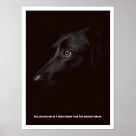 Póster Poster de perro negro