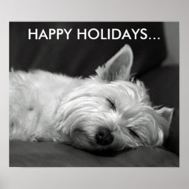 Póster Poster de Perro Terrier de Cute West Highland